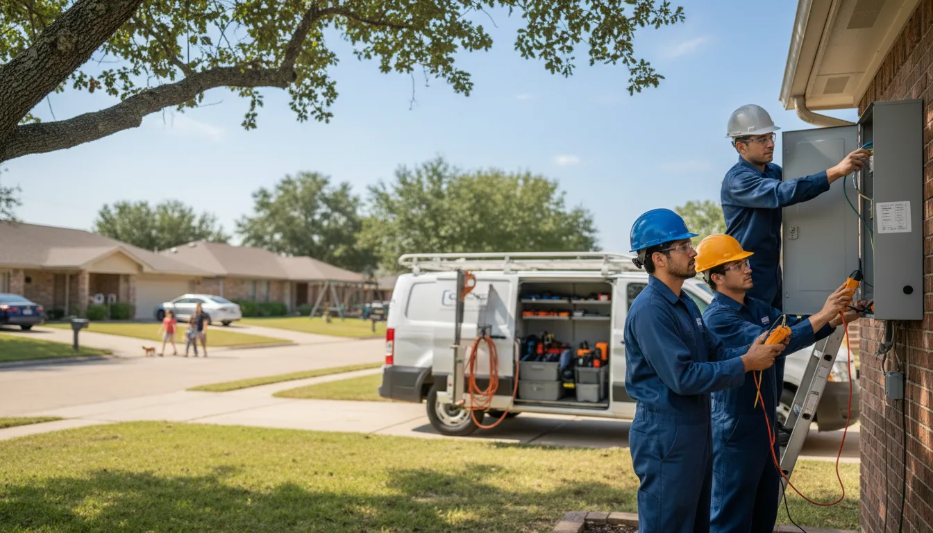 Certified electrician providing emergency electrical services in Saronville, NE